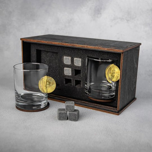 PAR DE VASOS - BITCOIN