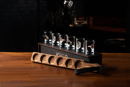 Mix de 6 vasos incrustados