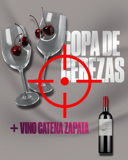 COPAS CEREZA + VINO CATENA ZAPATA