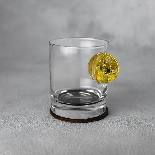 PAR DE VASOS - BITCOIN + JOSE L PIEDRA 5 CAZADORES