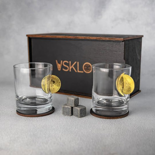 PAR DE VASOS - BITCOIN